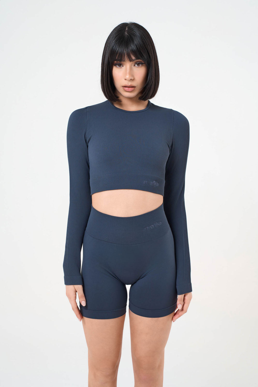 Set Tonika Blue Crop Top e Shorts
