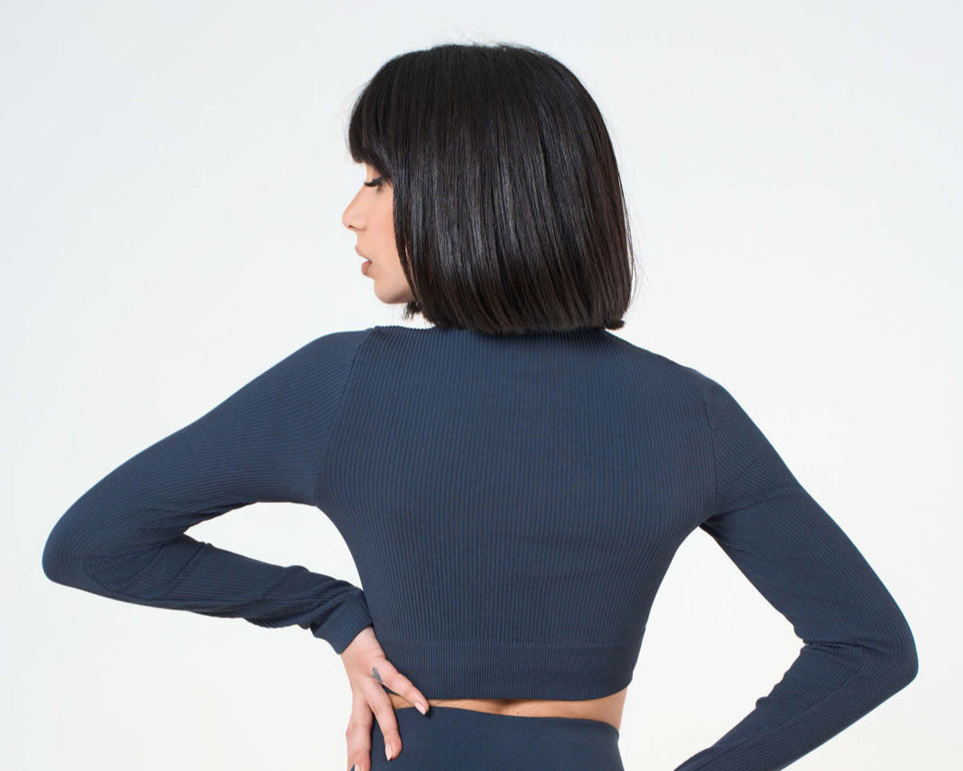 Set Tonika Blue Crop Top e Shorts