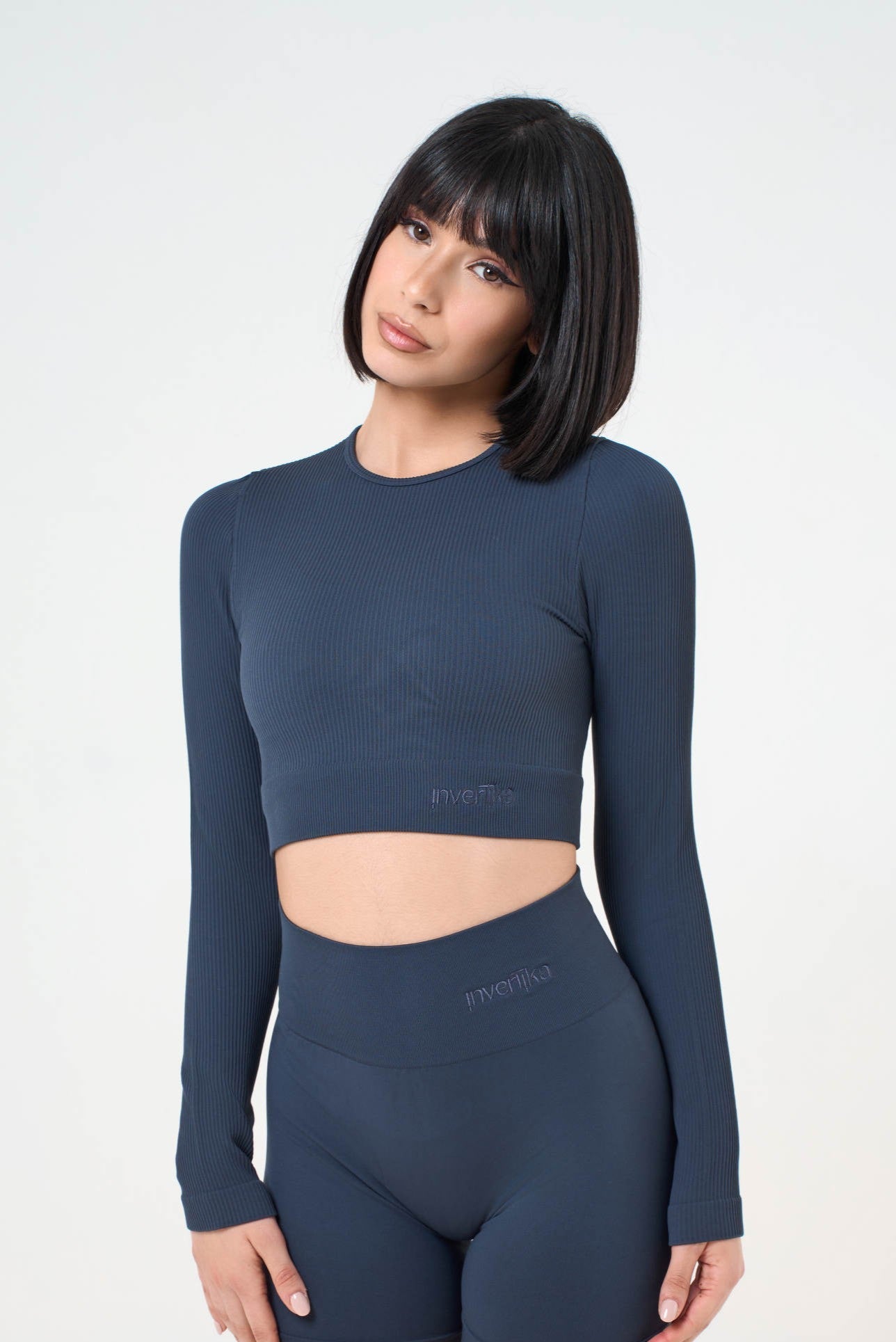 Set Armonika Blue Crop Top e Leggings