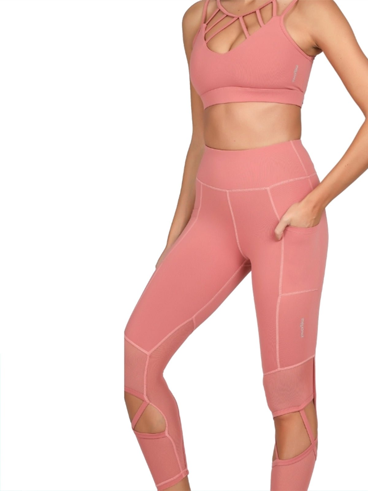 Set Dinamika Rosa Top e Leggings