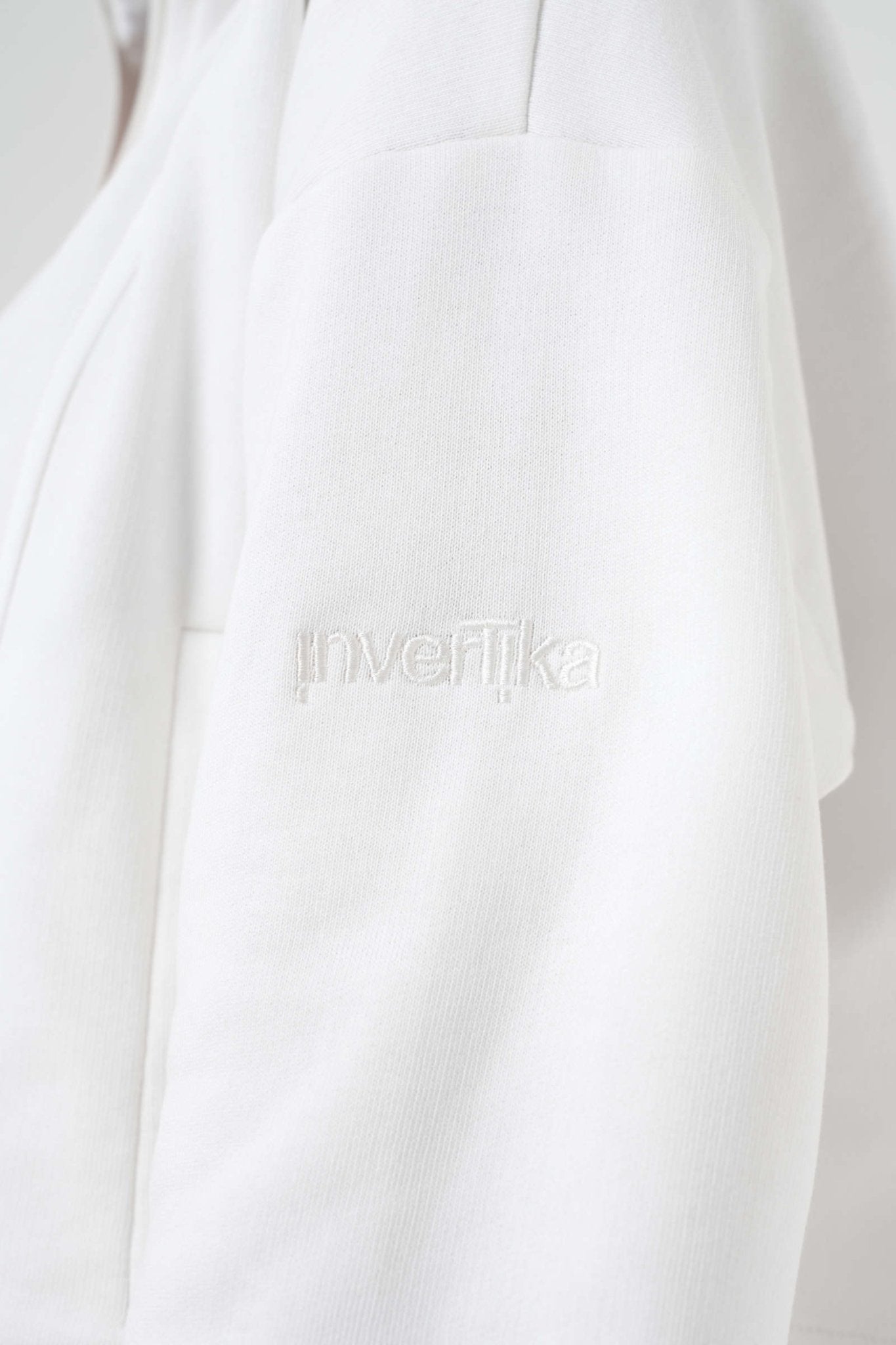 Set Ludika Cream Felpa Crop e Panta Wide - Leg