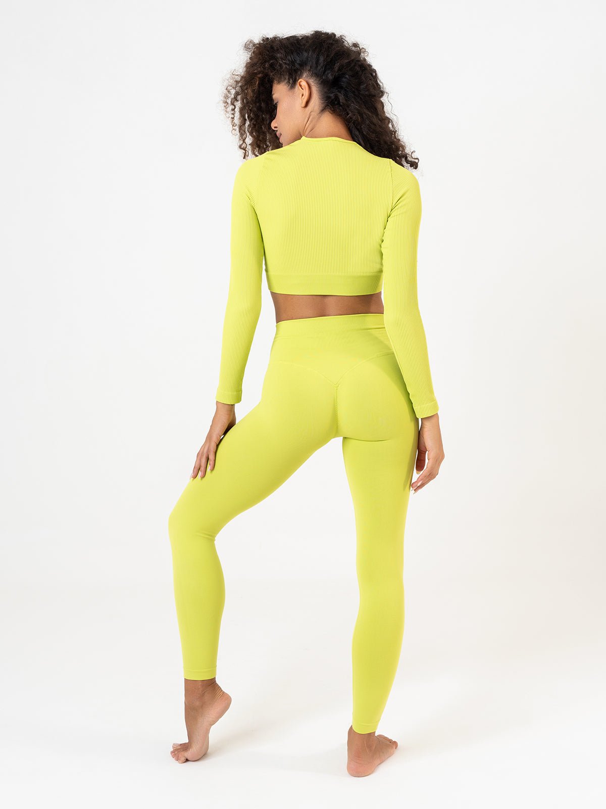 Set Tonika Lime Crop Top e Leggings