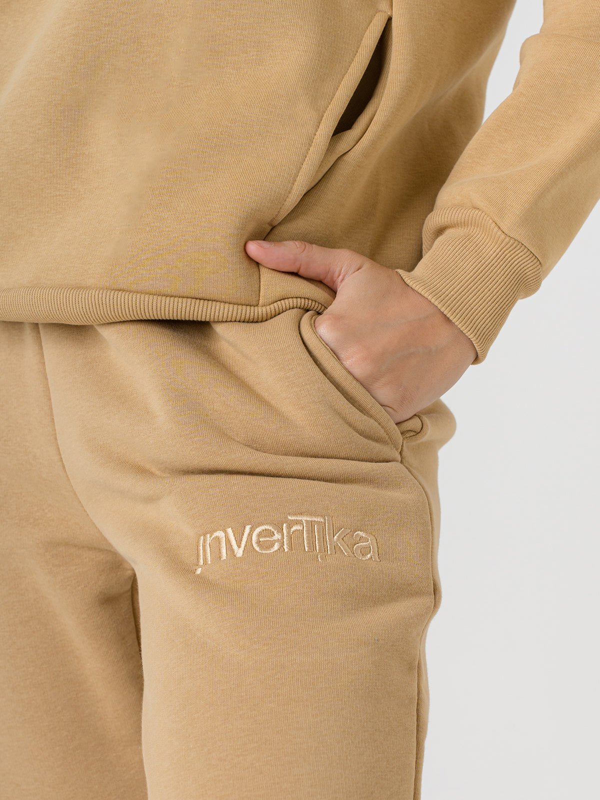 Set Cosmika Cammello Felpa Pantalone