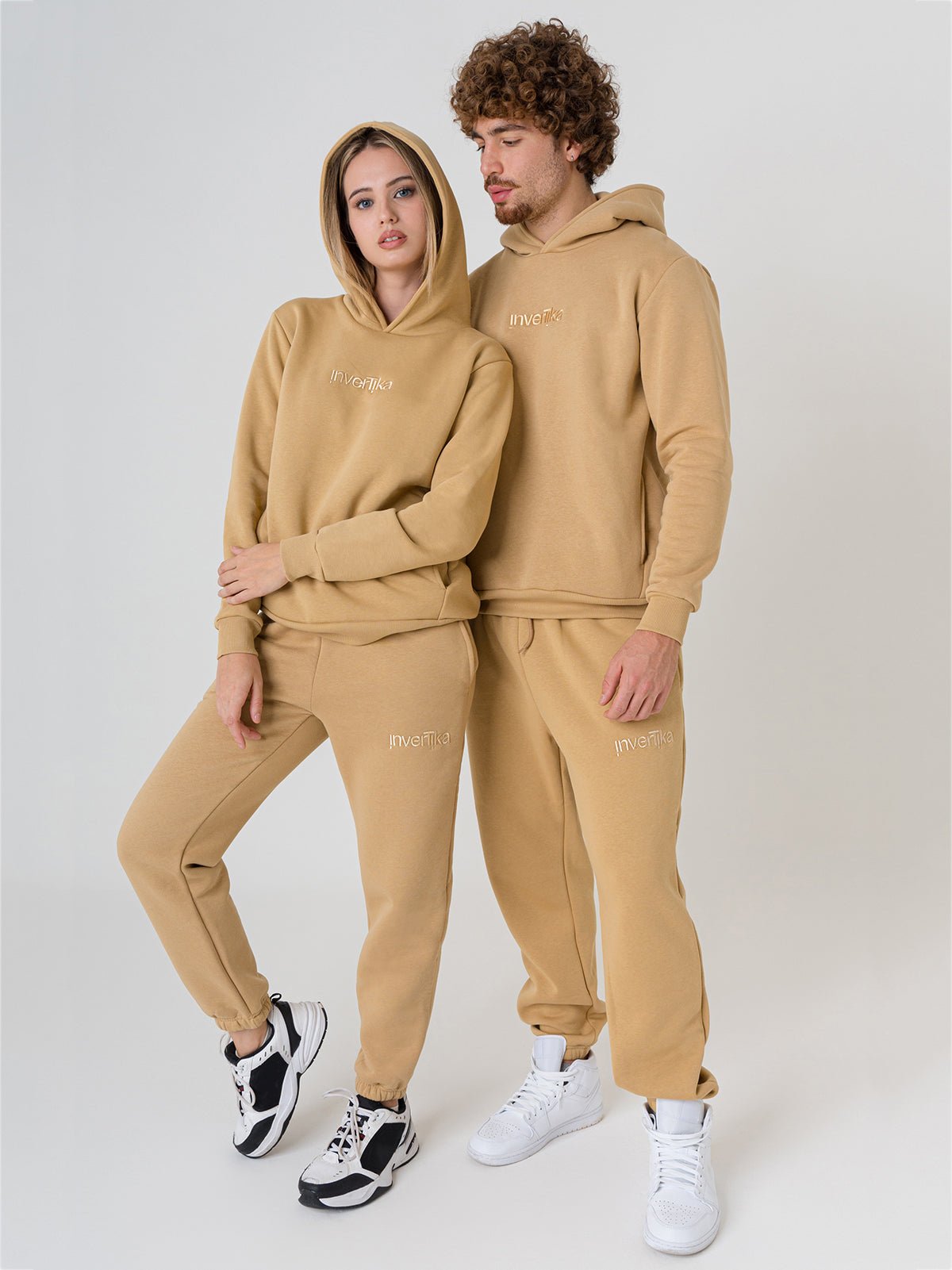 Set Cosmika Cammello Felpa Pantalone