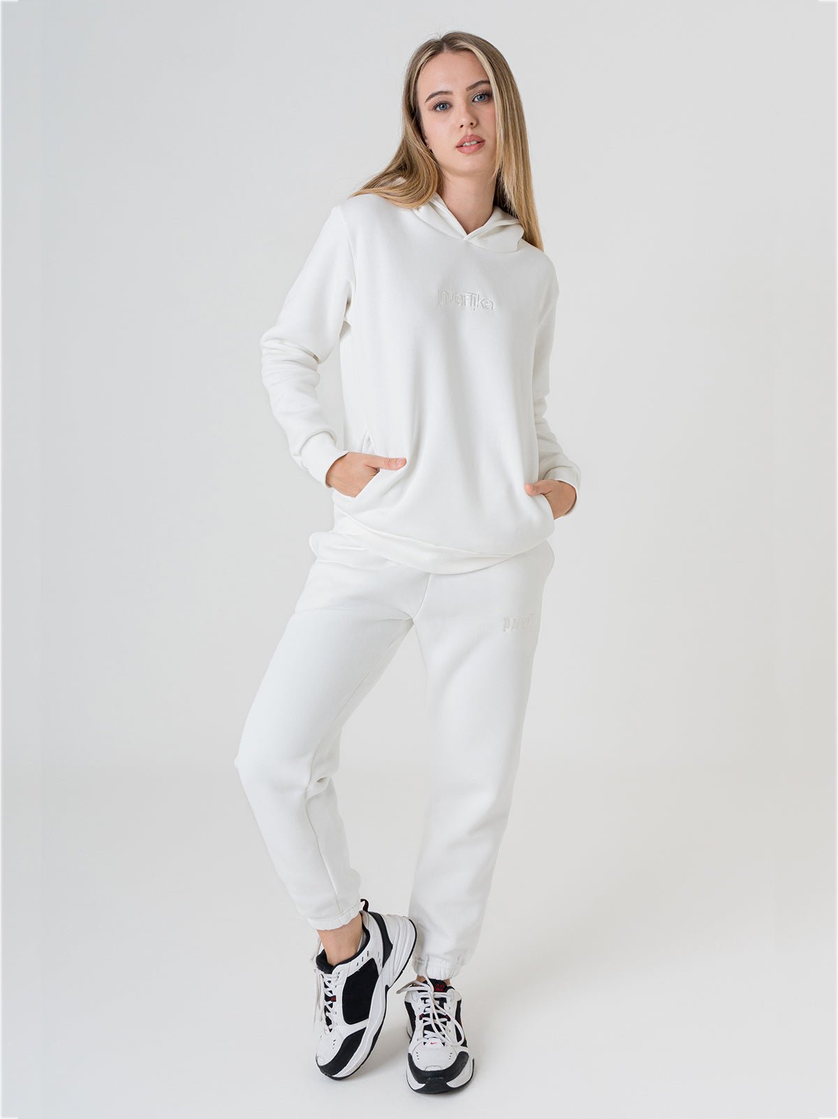 Set Cosmika White Felpa Pantalone