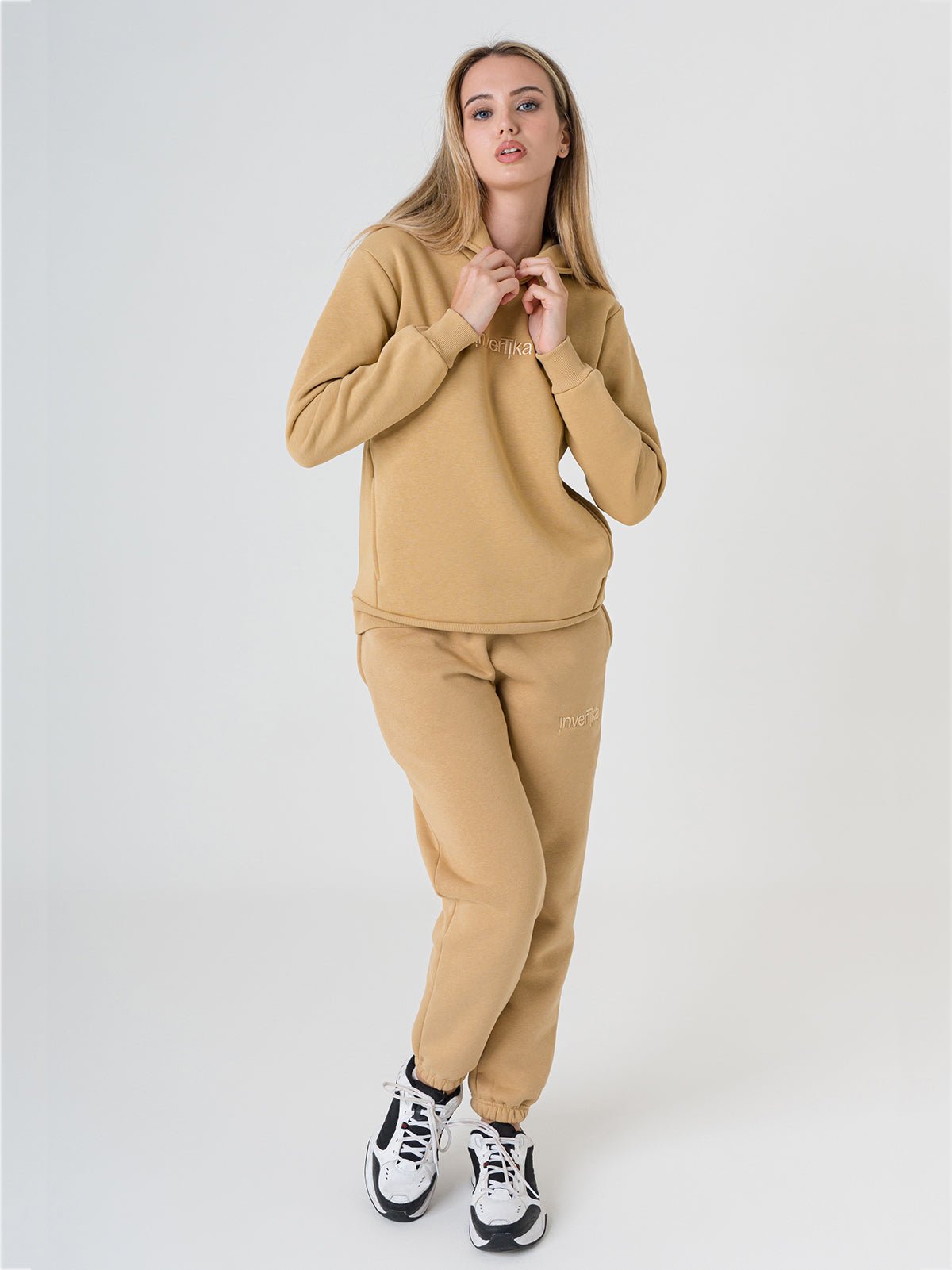 Set Cosmika Cammello Felpa Pantalone