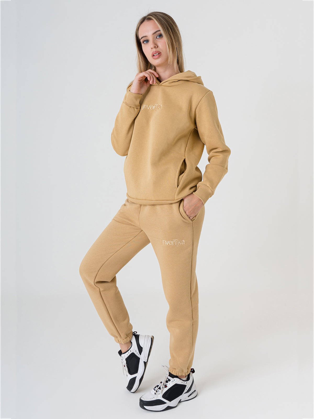 Set Cosmika Cammello Felpa Pantalone