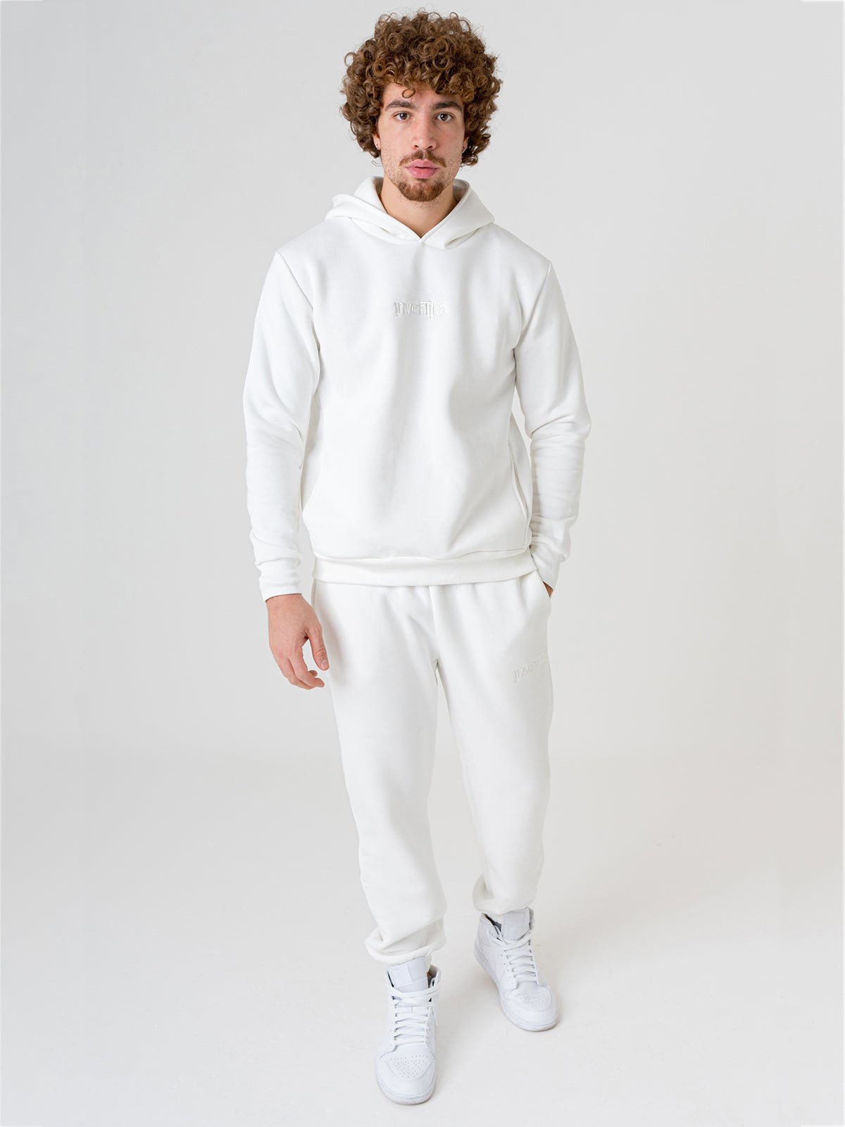 Set Cosmika White Felpa Pantalone