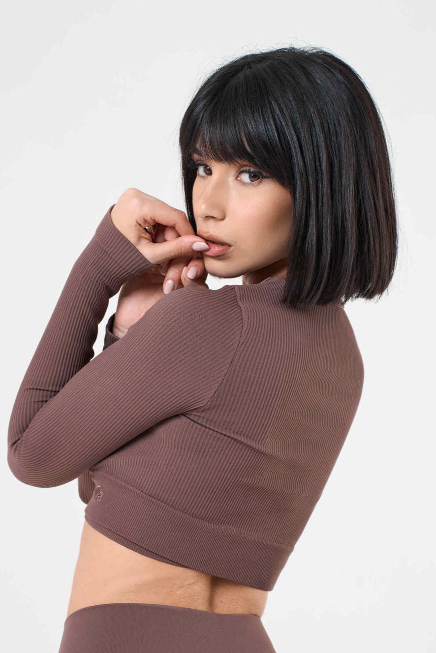 Set Tonika Choco Crop Top e Leggings