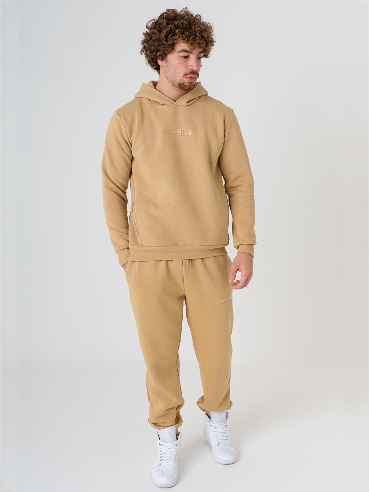 Set Cosmika Cammello Felpa Pantalone