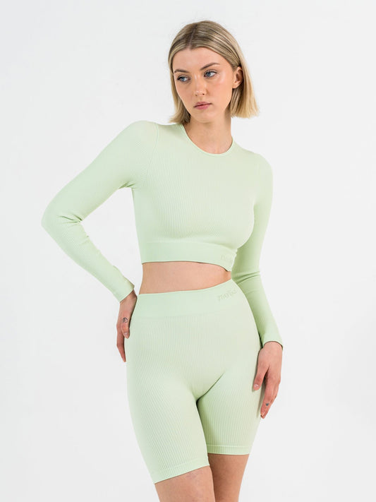 Set Armonika Mint Crop Top e Bikers