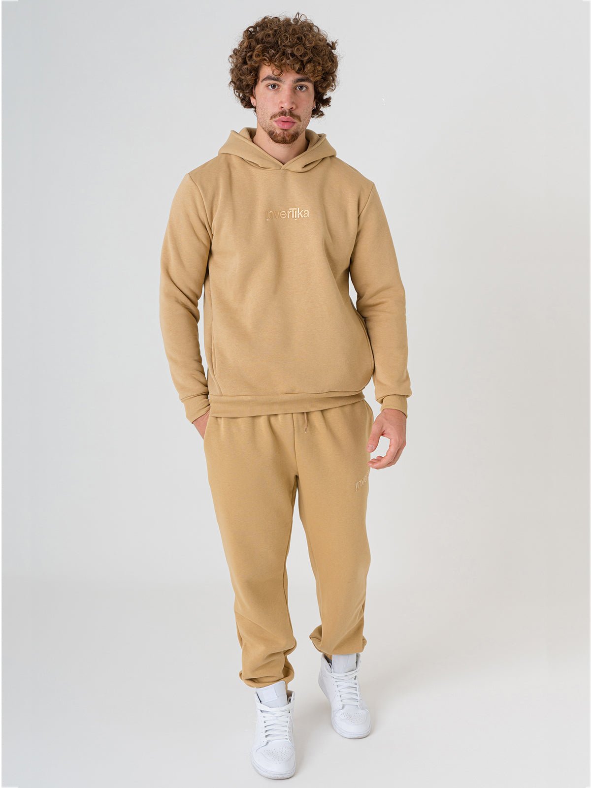 Set Cosmika Cammello Felpa Pantalone