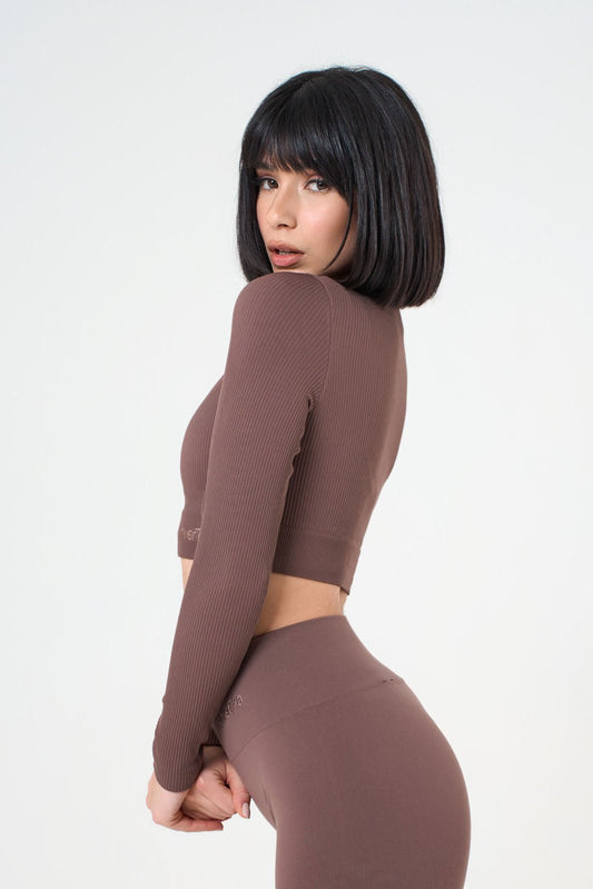 Set Tonika Choco Crop Top e Leggings