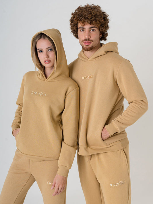 Set Cosmika Cammello Felpa Pantalone