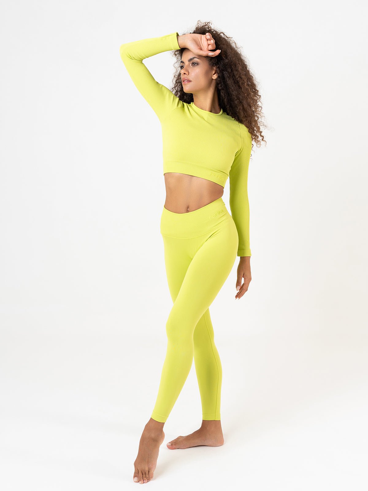 Set Tonika Lime Crop Top e Leggings