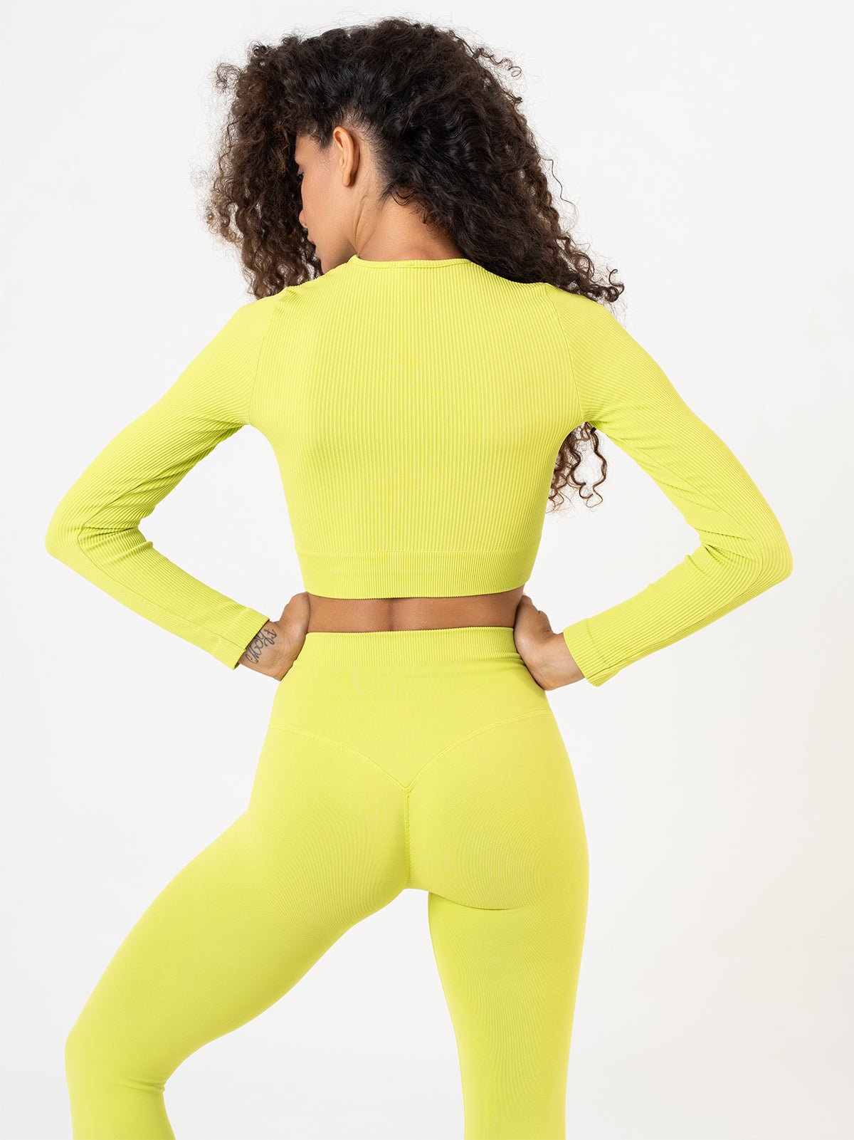 Set Tonika Lime Crop Top e Leggings