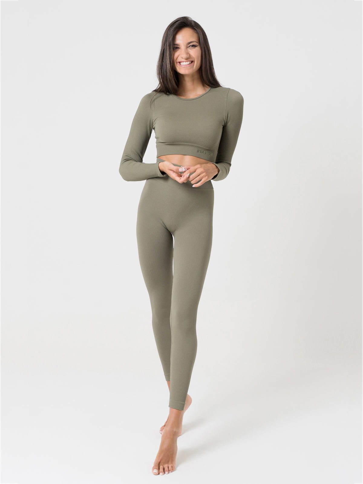 Set Armonika Salvia Crop Top e Leggings