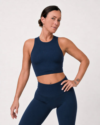 Set Autentika Blu Top e Leggings