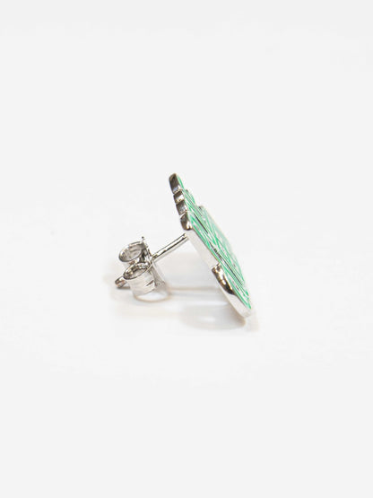 Orecchino Lumika Pole Queen Smaltato Silver