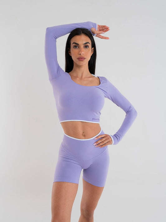 Set Eclettika Lilla Crop Top e Shorts