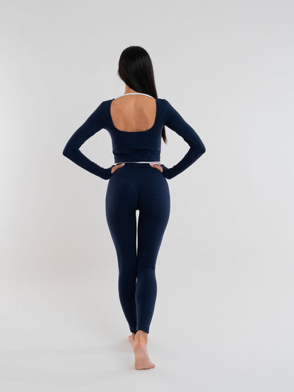 Set Eclettika Blue Crop Top e Leggings