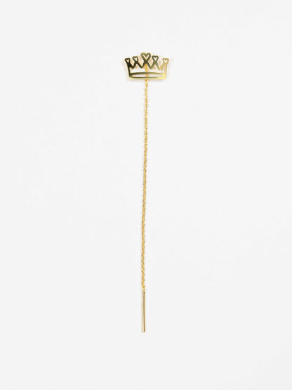 Orecchino Sali e Scendi Lumika Corona Gold