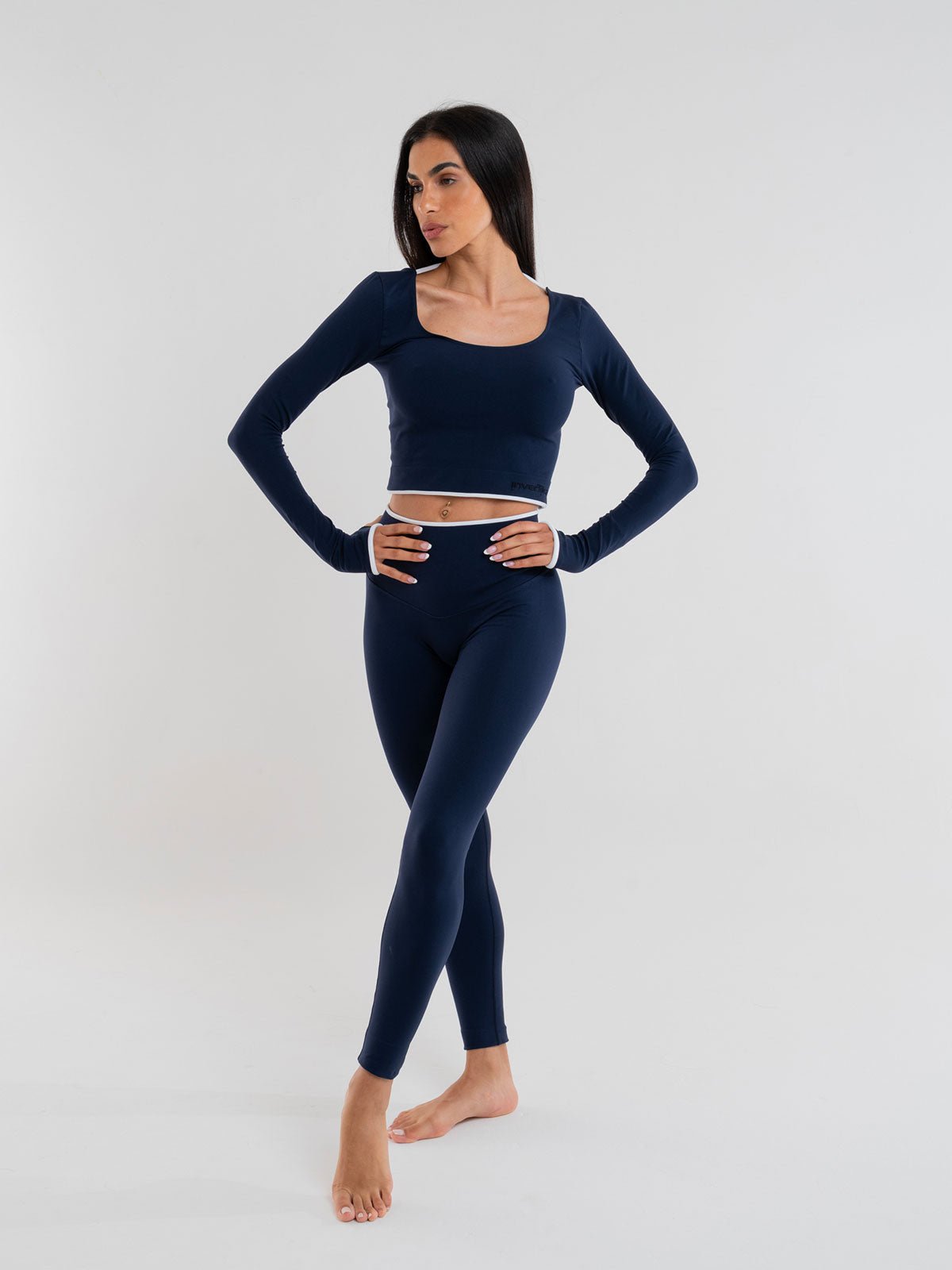 Set Eclettika Blue Crop Top e Leggings