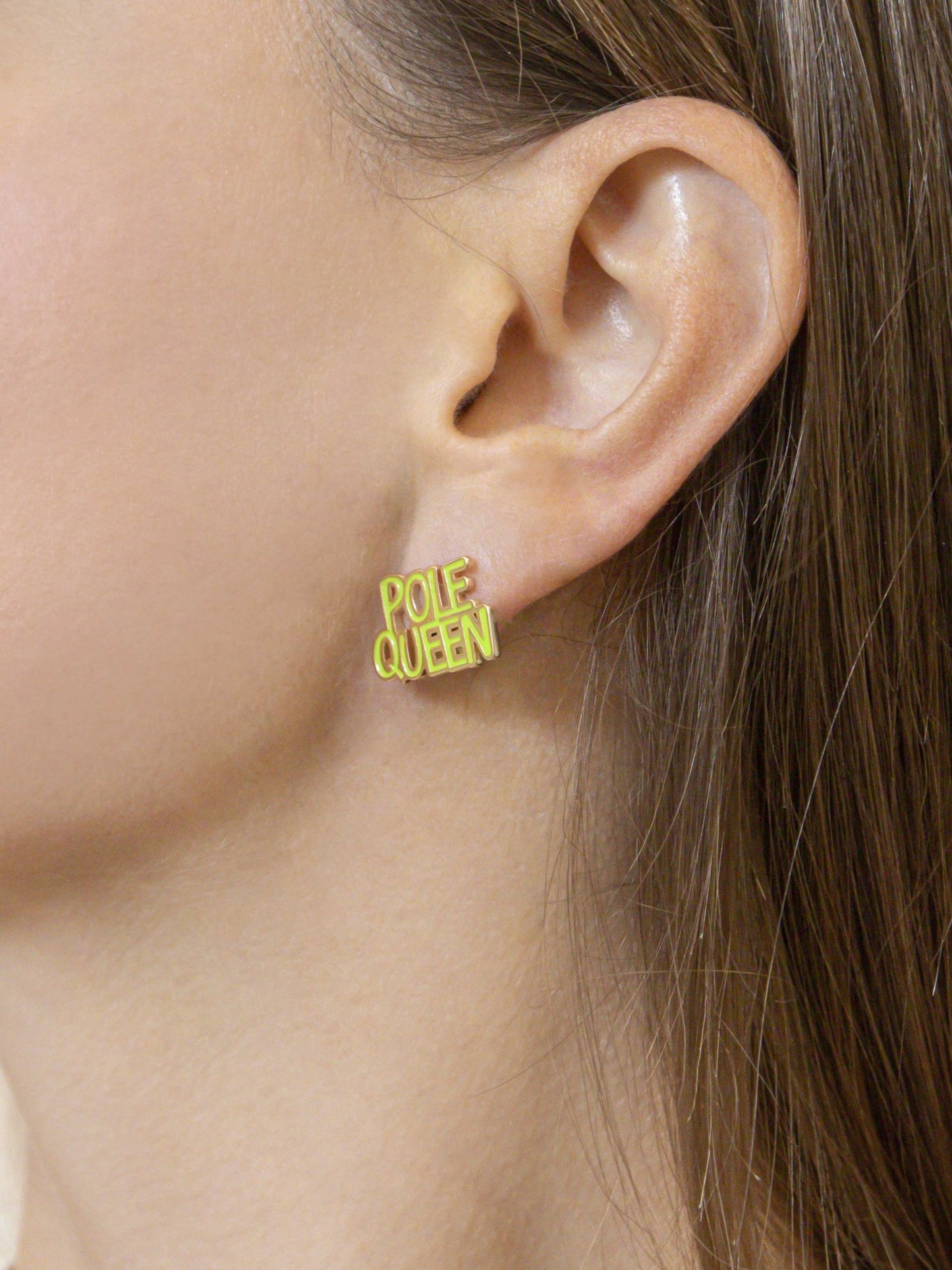 Orecchino Lumika Pole Queen Smaltato Gold