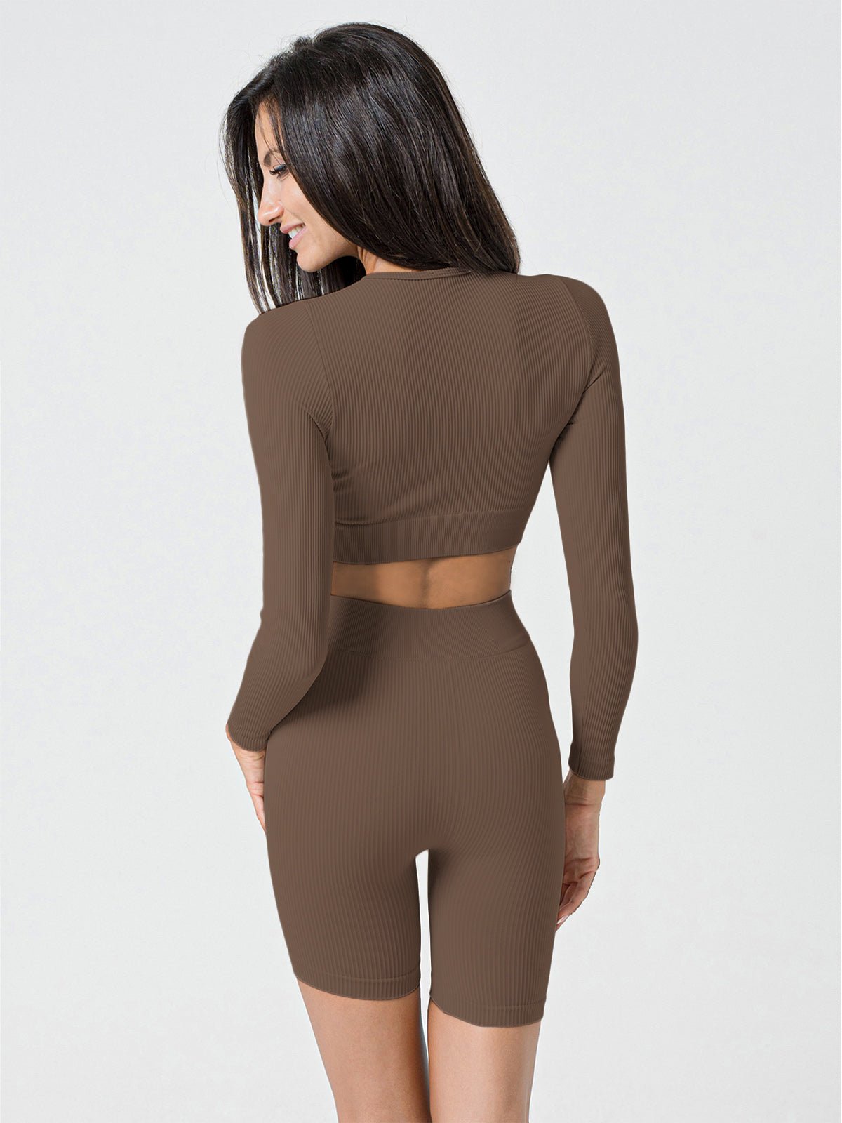 Set Armonika Choco Crop Top e Bikers