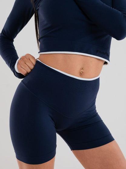 Set Eclettika Blue Crop Top e Shorts
