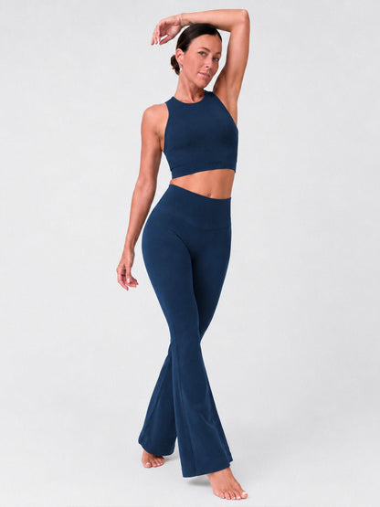 Set Autentika Blu Top e Leggings