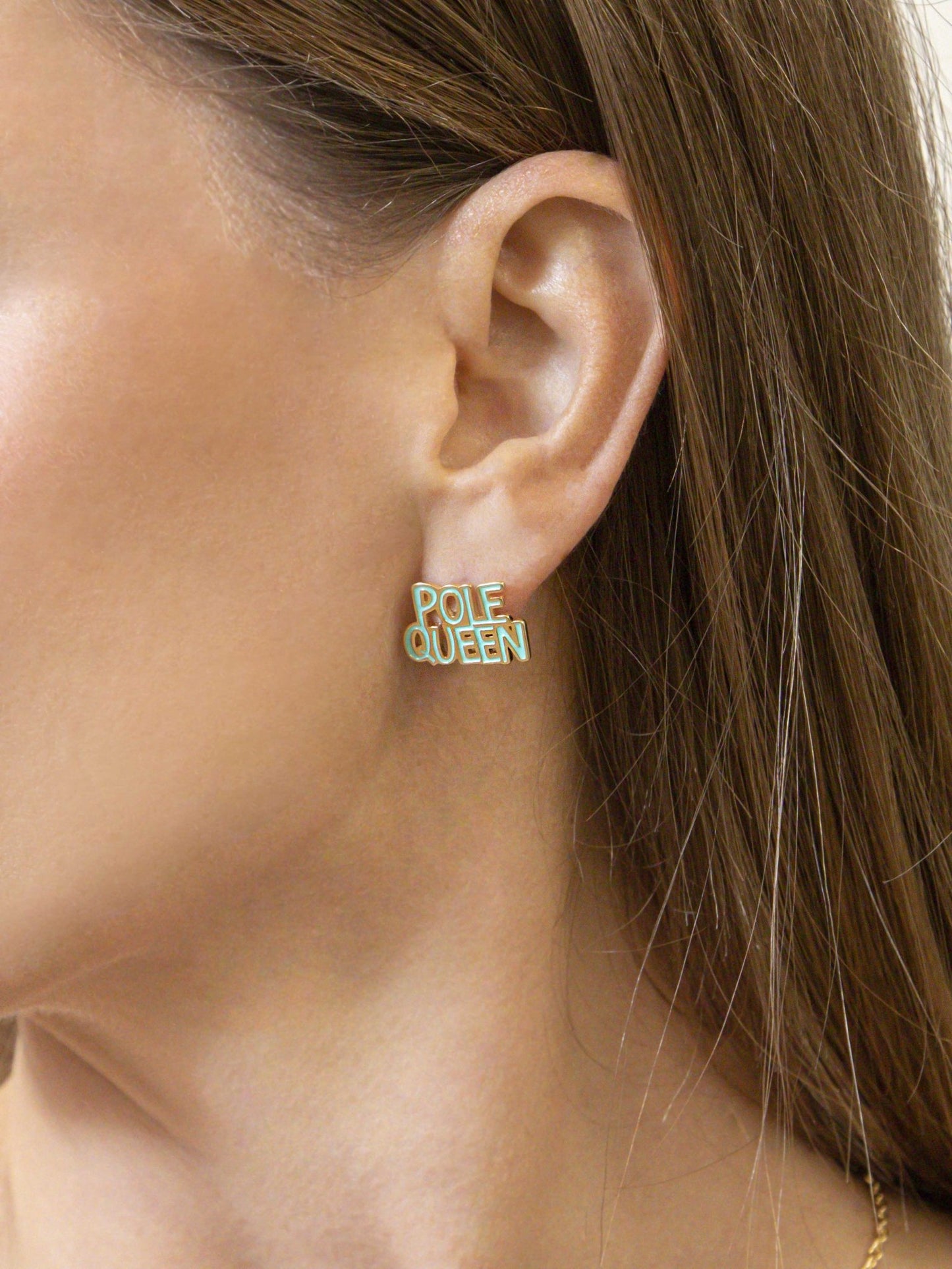 Orecchino Lumika Pole Queen Smaltato Gold