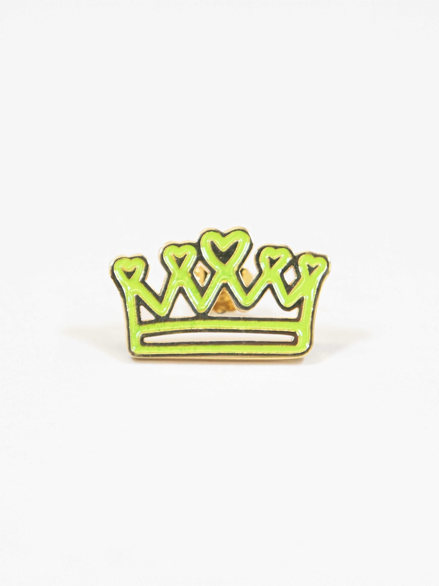 Orecchino Lumika Corona Smaltato Gold