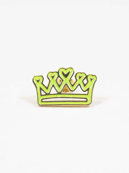 Orecchino Lumika Corona Smaltato Gold