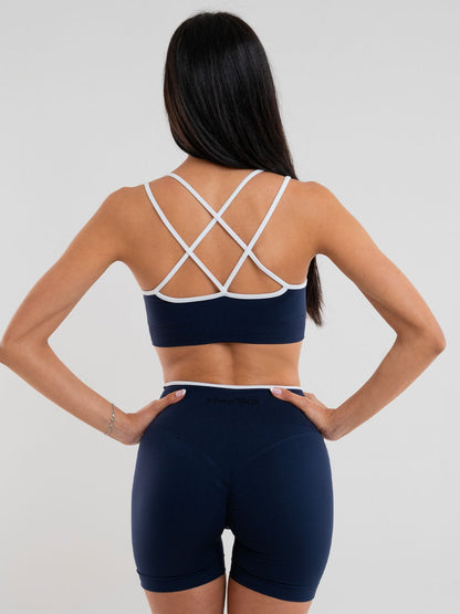 Set Eclettika Blu Top e Shorts