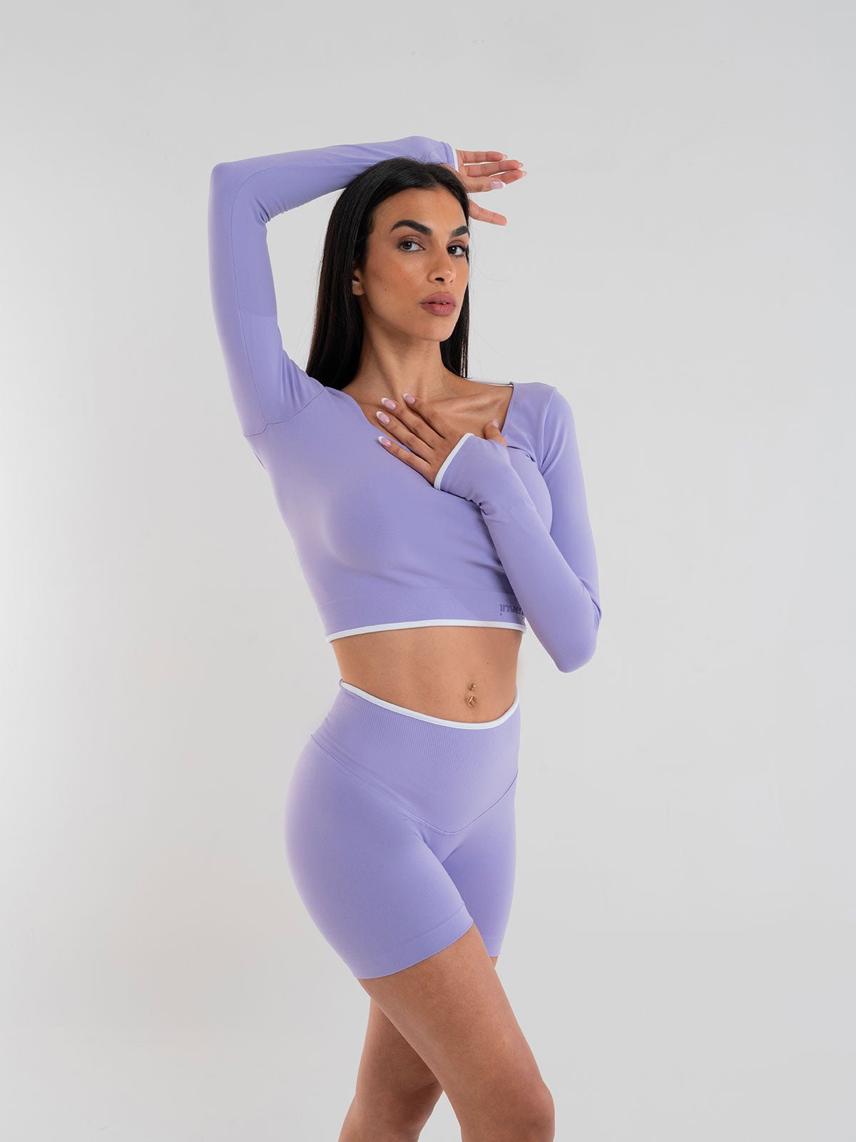 Set Eclettika Lilla Crop Top e Shorts