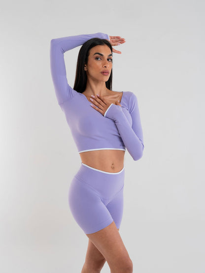 Set Eclettika Lilla Crop Top e Shorts