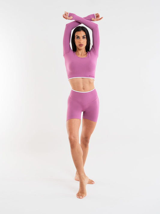 Set Eclettika Malva Crop Top e Shorts