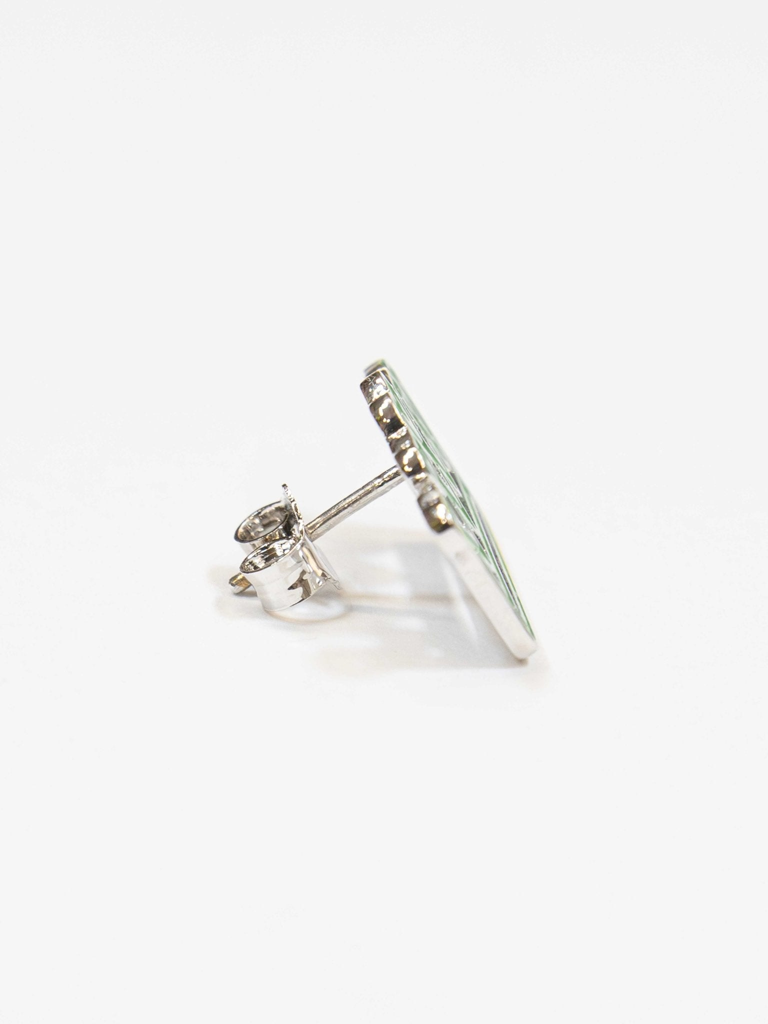 Orecchino Lumika Corona Smaltato Silver