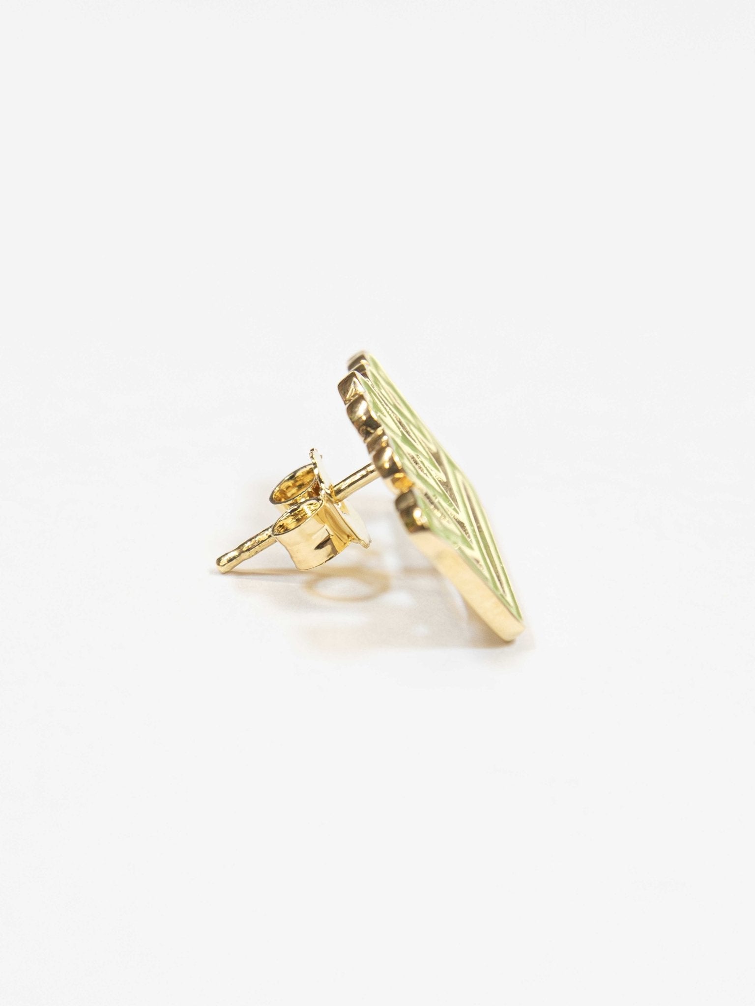 Orecchino Lumika Corona Smaltato Gold