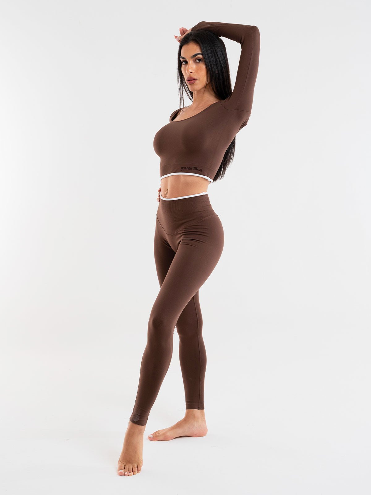 Set Eclettika Choco Crop Top e Leggings