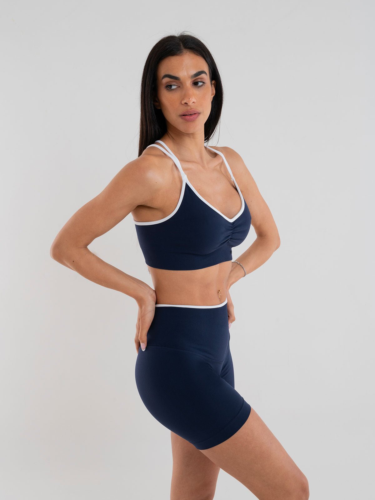 Set Eclettika Blu Top e Shorts