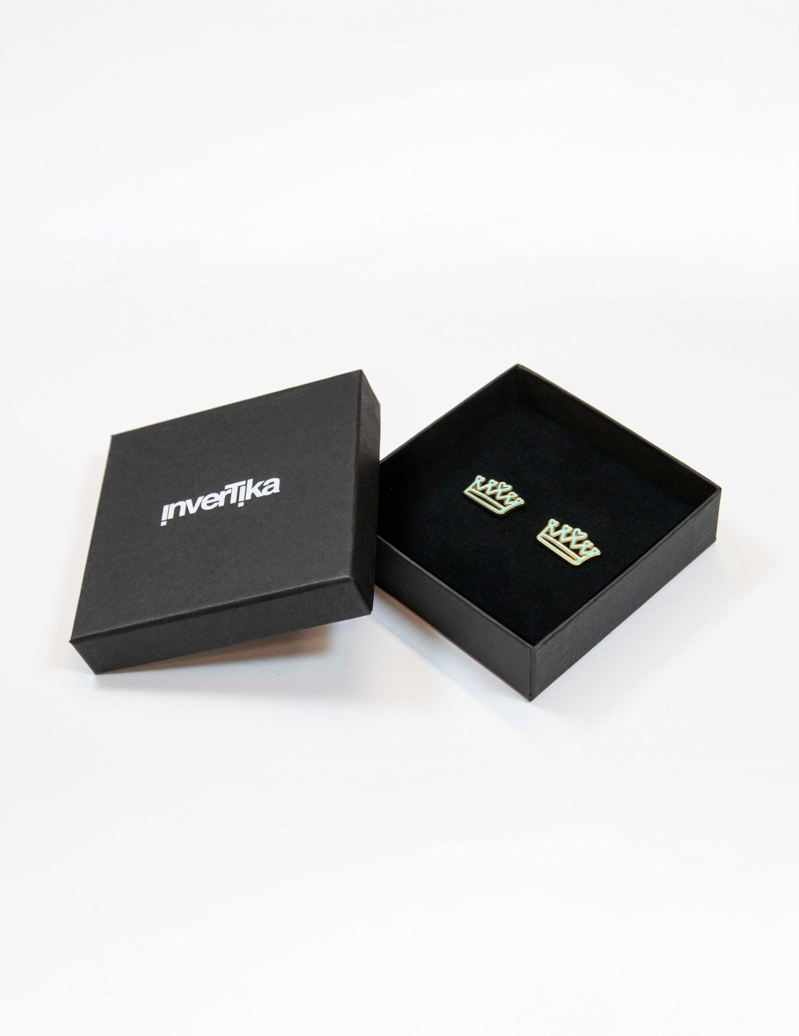 Orecchino Lumika Corona Smaltato Gold