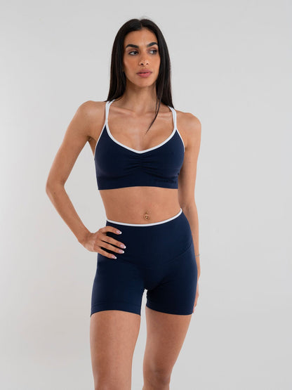 Set Eclettika Blu Top e Shorts