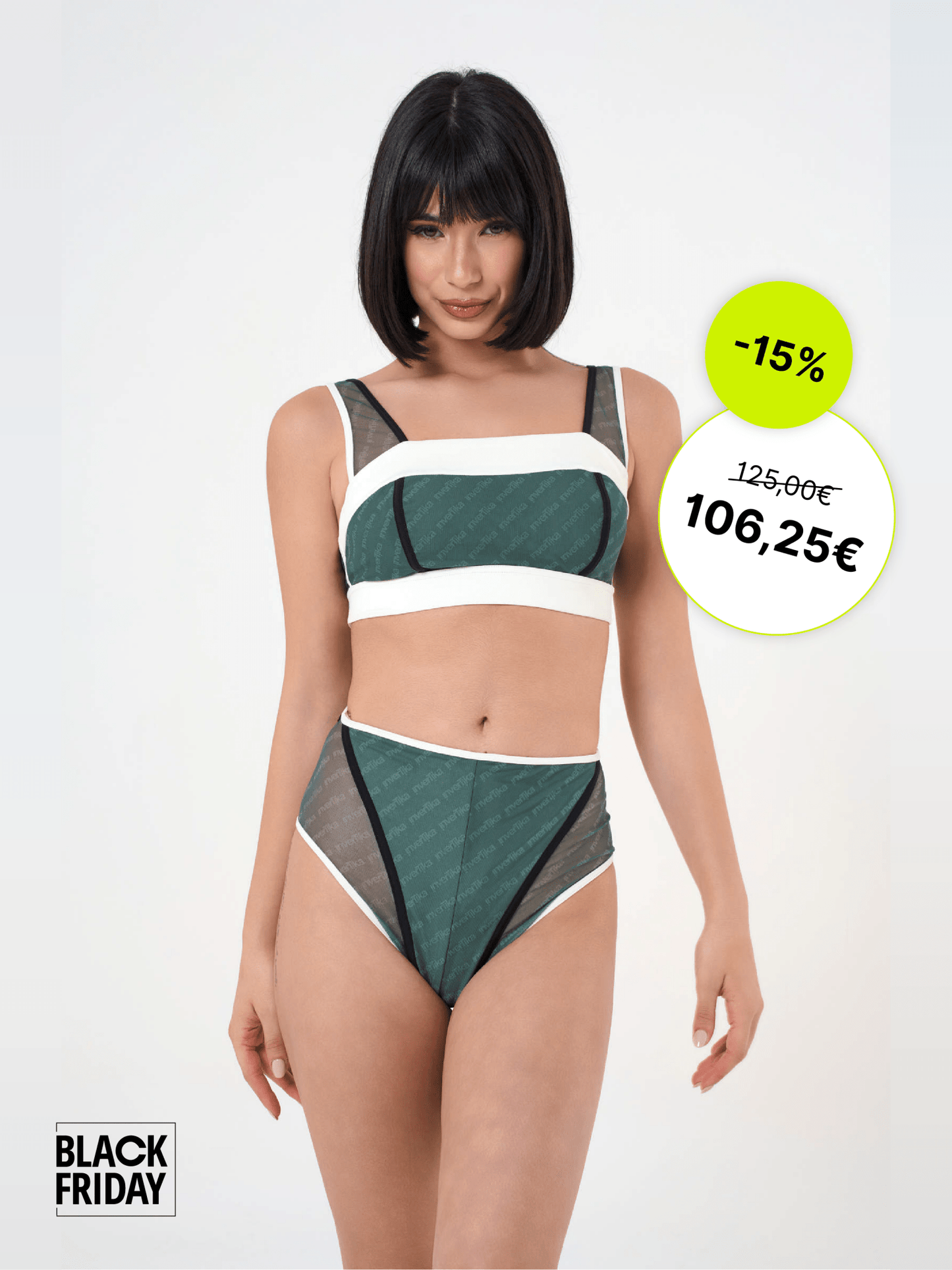 Set Iconika Bottle Green Cream