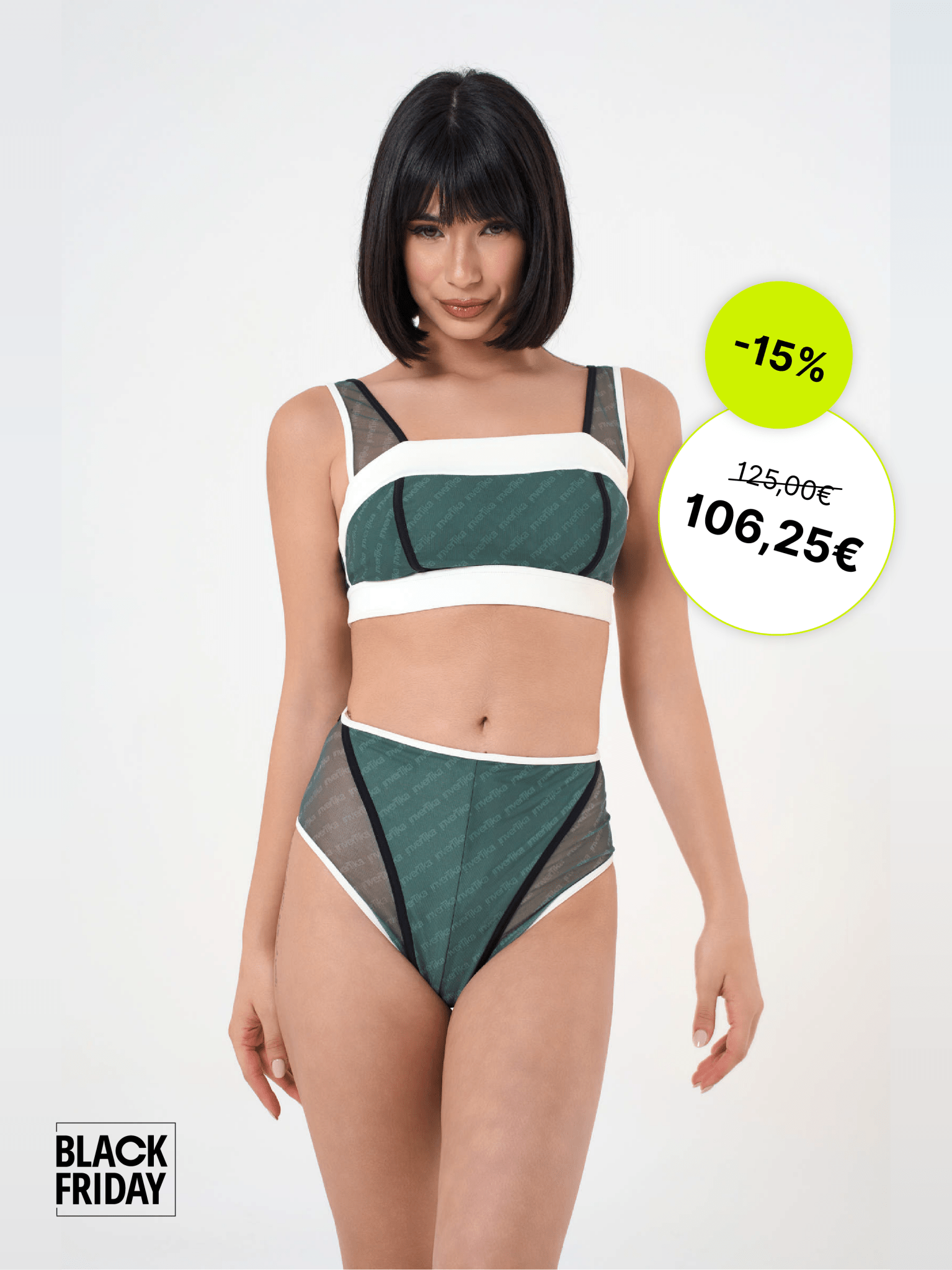 Set Iconika Bottle Green Cream